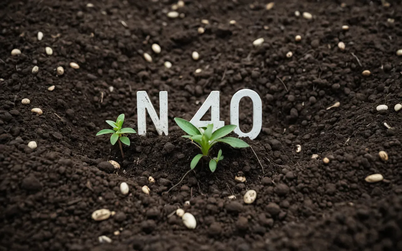A close up of soil with small plant roots visible and a few seeds scattered on the surface under natural daylight showing the texture and detail without any writing or objects.
