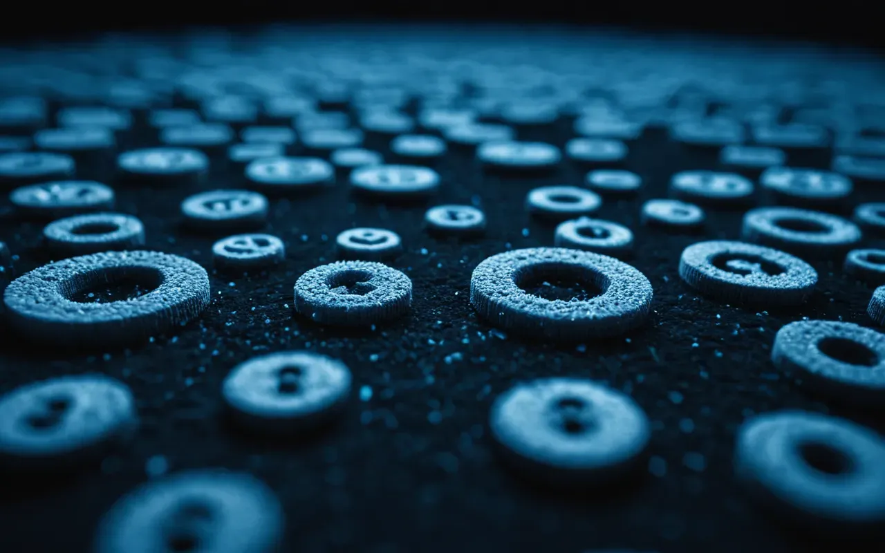 A microscopic view of bacterial colonies appearing as small irregular shapes against a dark background with cool blue lighting emphasizing the scientific detail.