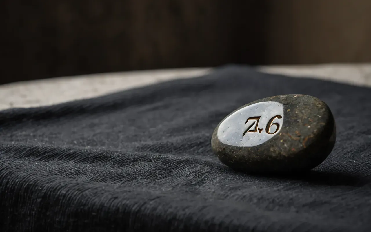 stone tools analysis A single polished stone tool resting on a dark linen cloth in soft studio lighting with shallow depth of field and neutral tones