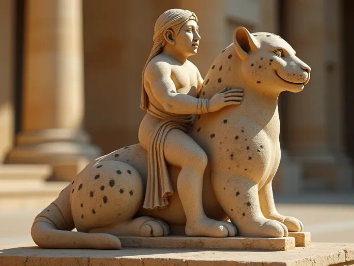 An 11,000-year-old man riding a leopard just shattered every assumption we had about primitive society