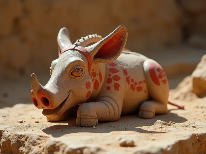 The painted boar sculpture that proves history started earlier than you thought